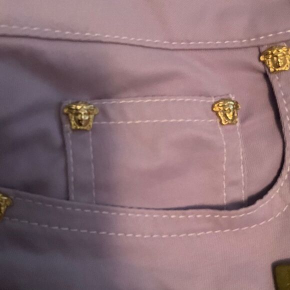 NWT  Y2K Versace Jeans Couture Low Rise Cropped Jeans - Picture 2 of 13